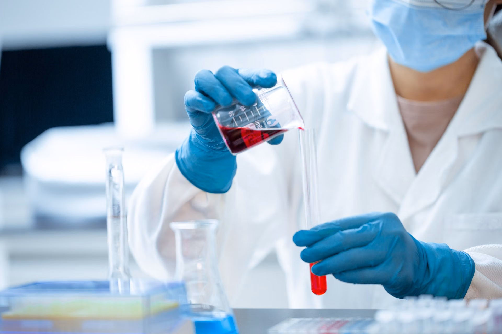 A veterinary diagnostic laboratory processing genetic and blood test samples